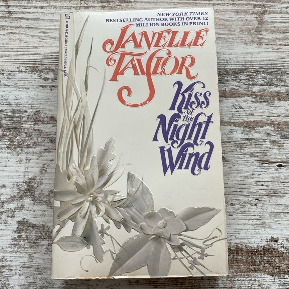 Kiss Of The Night Wind by Janelle Taylor Vintage Romance Paperback 1989